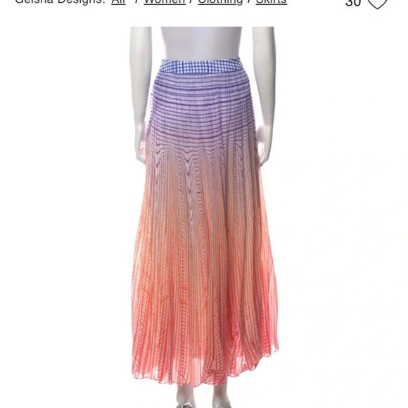 GEISHA DESIGNS from Anthropologie 
Boho style Striped Maxi Length Skirt festival - Picture 3 of 11